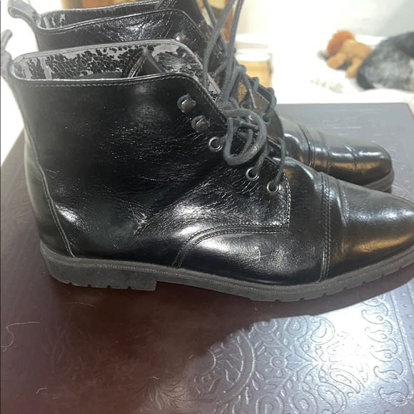 Black Leather Boots - Picture 2 of 5